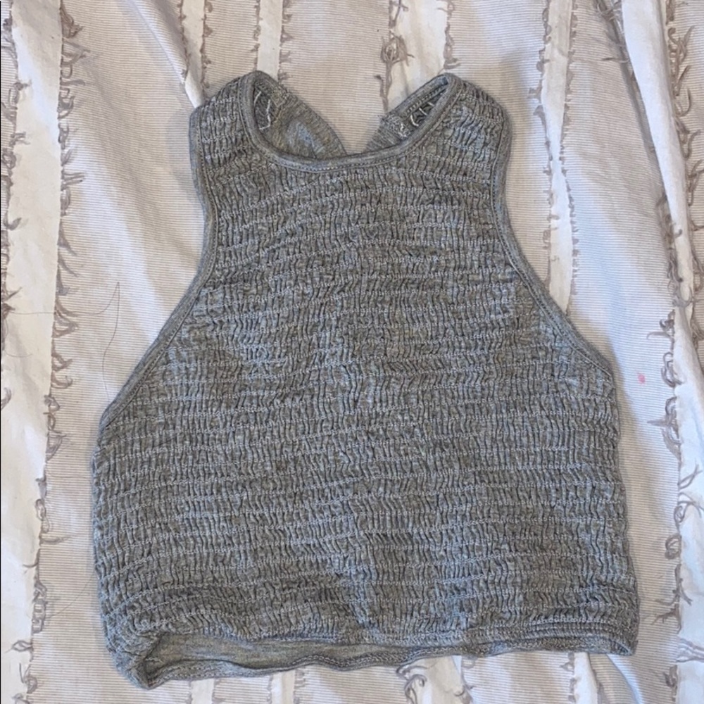 Gray halter top (urban outfitters)